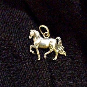 RARE Retired James Avery Charm prancing horse charm 925 Sterling Silver